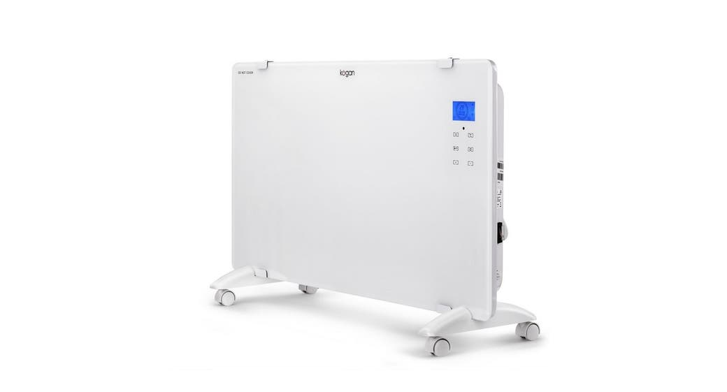 kogan White Glass Portable Panel Heater User Manual & troubleshooting